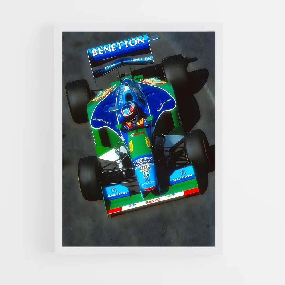 Poster Grand Prix d'Angleterre 1994 – affiche Voitures de Formule 1 (vue 3)